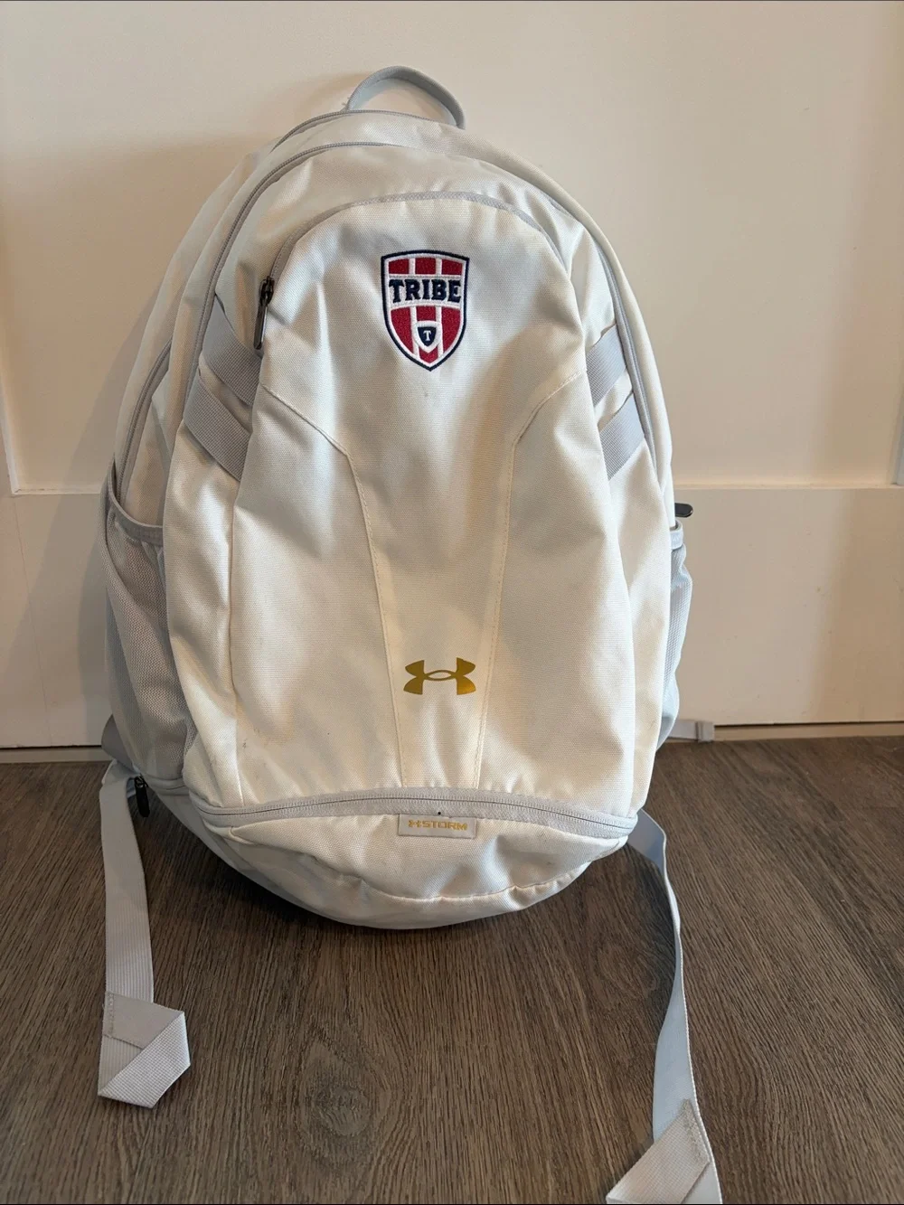 Tribe Volleyball Under Armour White and Light Gray Women's Backpack